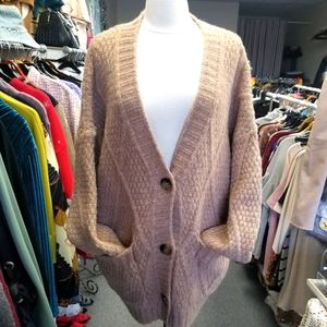 Women oversized cardigan.